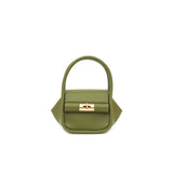 Designer Personalized Lock Handbag 2020 New Fashion Brand Top Handle Soft Bags Female Green Crossbody Bag High Quality Casual