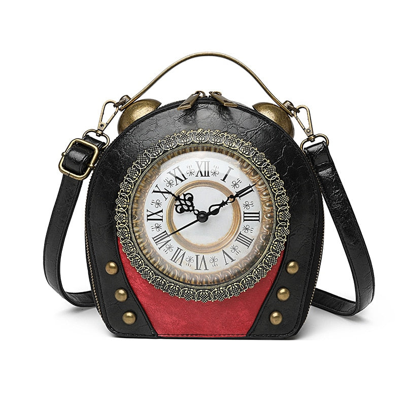 Luxury Pu Leather Handbags Women Small Shoulder Bags Fashion Designer Ladies Real Clock Crossbody Bags for Women Messenger Bag
