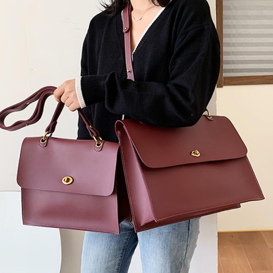 Vvsha Vintage Fashion Female Large Tote Bag 2022 New Quality PU Leather Women's Designer Handbag High capacity Shoulder Messenger bags