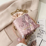 Christmas Gift Mini Box PU Leather Crossbody Bag For Women 2021 Winter Chain Drawstring Shoulder Bag Branded Designer Handbags And Purses