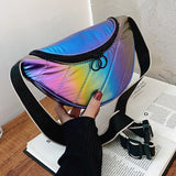 Christmas Gift 2021 Summer New Portable Ladies Chest Packs Fashion Reflective Design Croosbody Bags for Women Hip-hop Teenager Laser Chest Bag