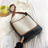 Vvsha   Handbags For Women 2022 Female Large Capacity Casual Tote Bag Panelled Fashion Travel Bucket Bag Ladies Cross Body Bags Sac New