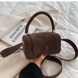 Christmas Gift Vintage Mini Tote bag 2021 Winter New High-quality Scrub PU Leather Women's Designer Handbag Luxury brand Shoulder Messenger Bag