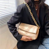 Christmas Gift Small Soft Leather Crossbody Bag For Women 2021 Spring Luxury Branded Acrylic Chain Designer Shoulder Handbags Women's Trendy