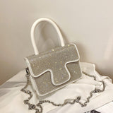 Christmas Gift Luxury Brand Diamond Tote bag 2021 Fashion New High-quality PU Leather Women's Designer Handbag Chain Shoulder Messenger Bag