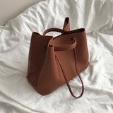 Vvsha  Mini Dumpling Handbags Winter Bag Tote Shoulder Simple Inclined Crossbody Bags Casual Bucket Designer Shoulder Bag For Girls LB1015