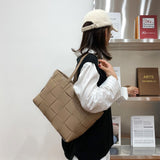 High Quality Pu Leather Women Handbags Large Capacity Ladies Big Shoulder Messenger Bags Designer Casual Female Weave Tote Bags