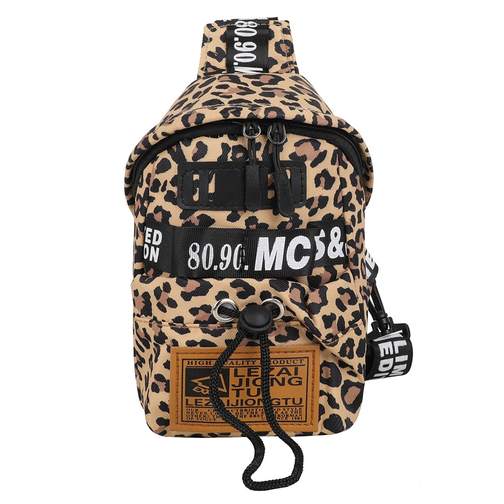 Women's Leopard Zebra Cow Print Fanny Packs Nylon Belt Bag 2021 Casual Waist Bag Chest Bum Bags Grils Sports Bag Pocket Purses