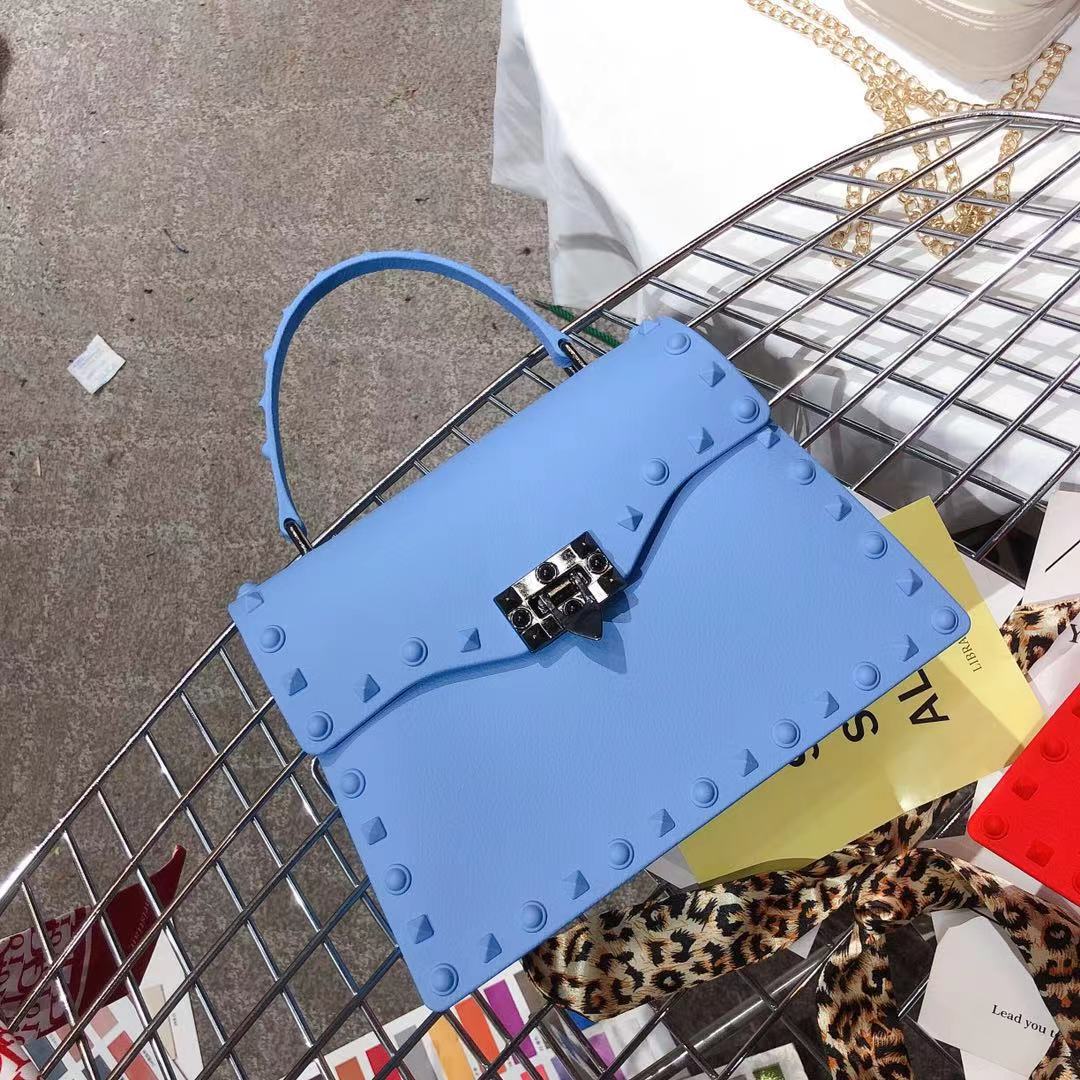 Women Small PVC Handbags High Quality Ladies Shoulder Messenger Bags Fashion Designer Female Purses Casual Rivet Crossbody Bag