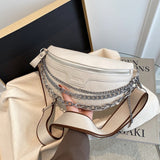 Vvsha Fashion Metal Chain Crossbody Bags For Women 2022 Trend Ladies Chest Pack Casual Travel Saddle Bag Female Designer Shopper Purse
