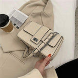 Lattice Square Crossbody bag 2020 Fashion New High quality PU Leather Women's Designer Handbag Lock Chain Shoulder Messenger Bag