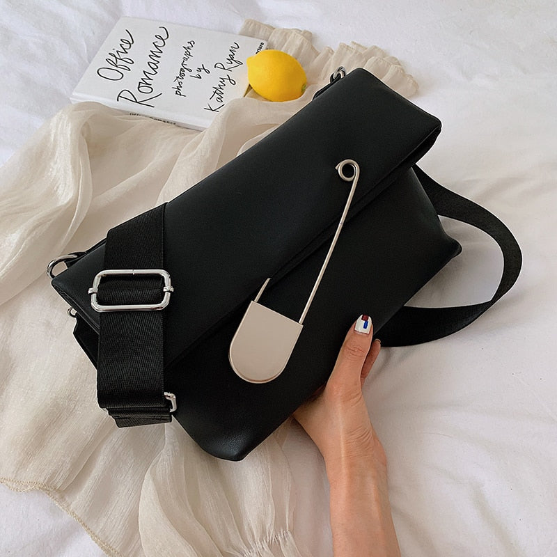 Christmas Gift Elegant Female Casual Hand Bag 2021 Fashion New High Quality PU Leather Women's Designer Handbag Fold Shoulder Messenger Bag