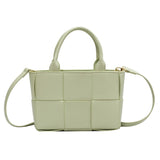 OLSITTI New Luxury Large Brand Pu Leather Woven Shoulder Bags for Women 2021 Portable Small Square Bag Women Tofu Bag Sac Epaule
