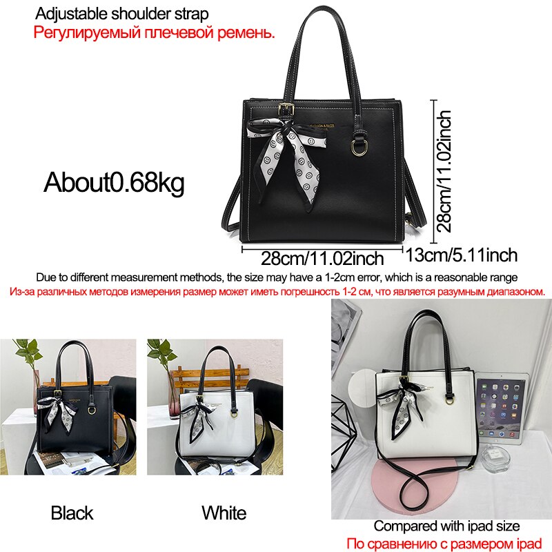 Christmas Gift Designer High Capacity Bow Knot Handbag Shoulder Bags for Women 2021 New Fashion Solid Color Leather High Quality Square Bag