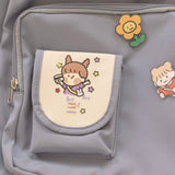 Christmas Gift Backpacks Women Cartoon Printed Sweet Kawaii Large Capacity Students Bag Preppy Fashion Womens Korean Style Backpack Travel Bags