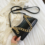Christmas Gift Stone Pattern Pu Leather For Women 2020 Summer Chain Design Small Shoulder Simple Luxury Handbags Crossbody Bag