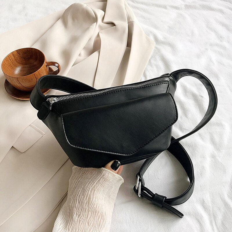с доставкой Casual Waist Bags For Women 2021pu Leather Bag Travel Small Chest Bag Women Fanny Pack Belt Purses Female
