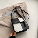 Back to College 2021 Fashion Mixed Color Small Square Bags For Women Simple Style Female Shoulder Bag Designer Trend Crossbody Bag Lady Purse