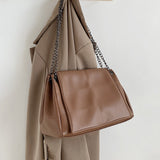 Lattice Designer Luxury Fashion Women Small Crossbody Shoulder Bags Chain PU Leather Tote Handbags for Female Branded