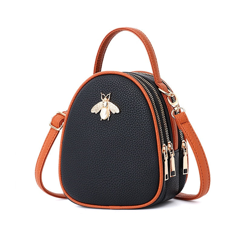 Luxury Handbags Women Bags Designer Ladies' Pu Leather Shoulder Bag for Women 2021 Fashion Bee Decoration Famous Brands Tote