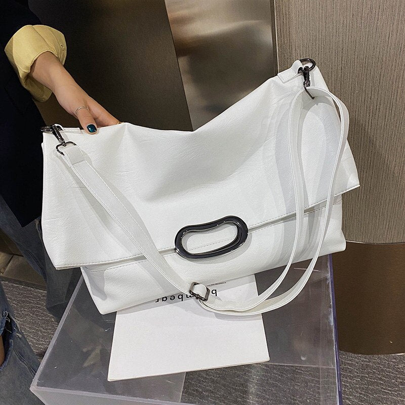 Back to College Vintage Large Tote bag 2020 Fashion New High quality PU Leather Women's Designer Handbag High capacity Shoulder Messenger Bag