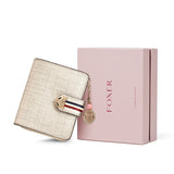 FOXER Brand Valentine's Day Gift Women Luxury Short Wallet Cow Leather Ladies Money Bag Fashion Female Card Holder ID Case