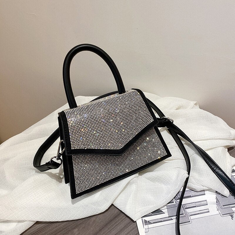 Christmas Gift Diamond Square Tote bag 2021 Spring New High-quality PU Leather Women's Designer Handbag Travel Shoulder Messenger Bag Purses