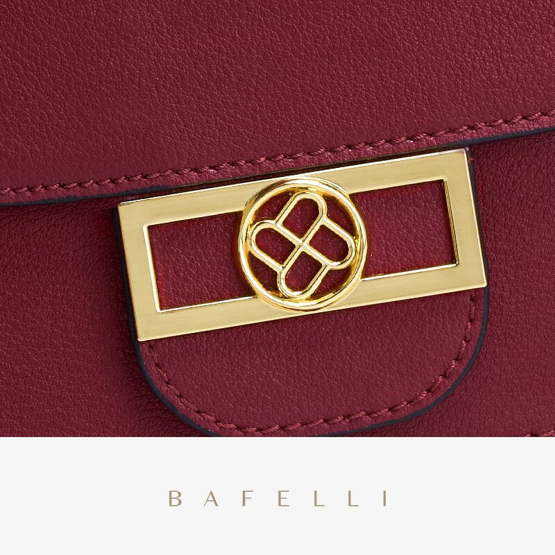BAFELLI 2021 luxury women's shoulder bag designer's fashion brand female boxy purse saddle casual lady england style