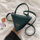 Top Handbags For Women 2021 Designer Luxury Triangle Crossbody Bags PU Brand Leather Shoulder Bags Purses And Card Wallet Pouch