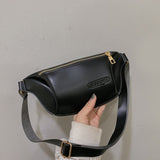 Luxury Women's Fanny Pack High Quality PU Leather Waist Bag Fashion Crossbody Chest Bag Female Designer Brand Handbag  Purse