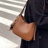 с доставкой Vintage Simple Small PU Leather Underarm Crossbody Shoulder Bags for Women 2021 Winter Branded Designer Handbags