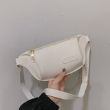 Luxury Women's Fanny Pack High Quality PU Leather Waist Bag Fashion Crossbody Chest Bag Female Designer Brand Handbag  Purse