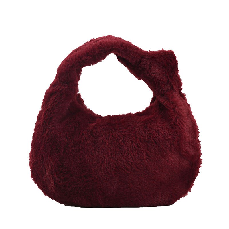 New Velvet Bags For Winter 2021. Carry  Lady's Bag On One Shoulder. Super Feel. Fashion Is Versatile