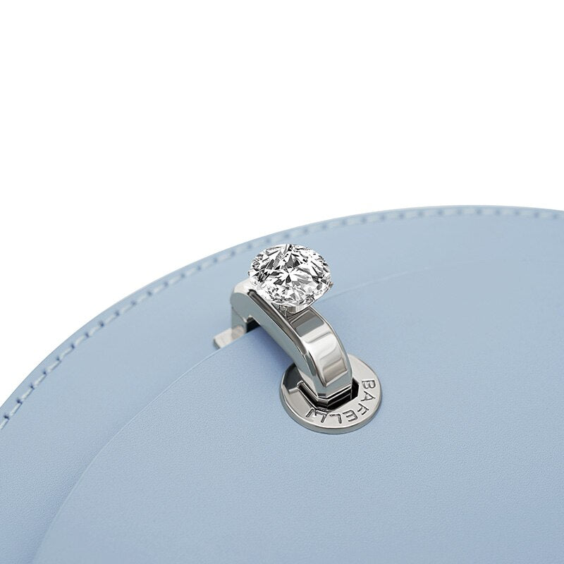 BAFELLI HANDBAG WOMEN 2020 NEW FASHION SADDLE COLLOCATION DIAMOND RING-LOCK CROSSBODY