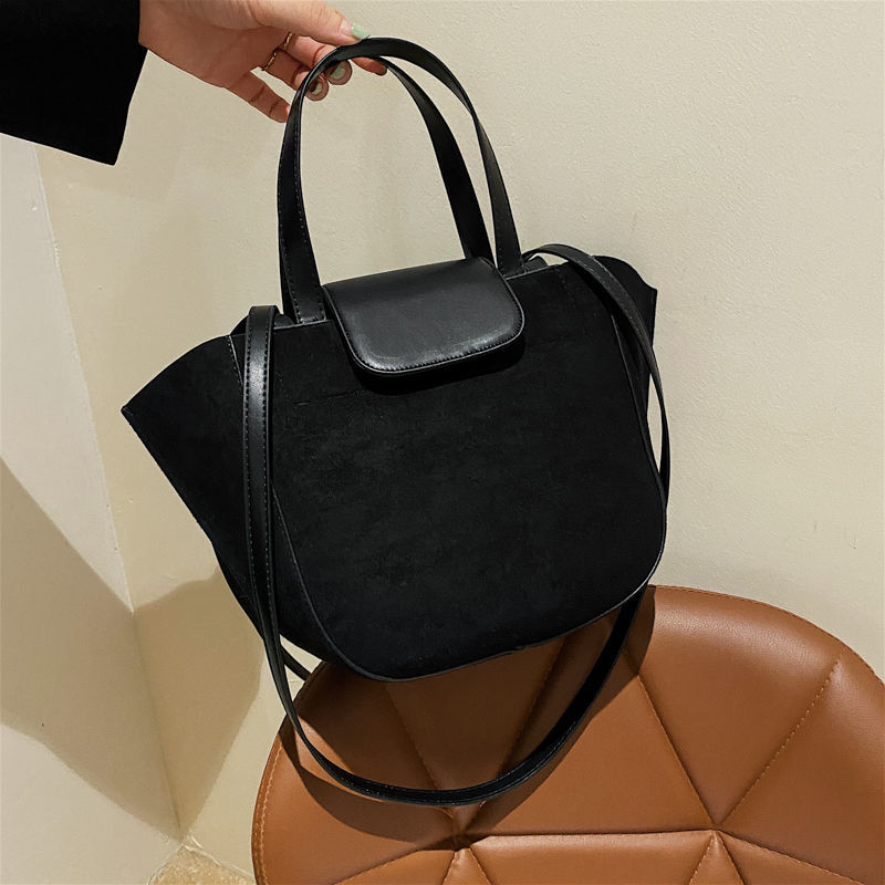 Tote Women Bag Crossbody Bag Designer Shoulder Bag Female Handbag Bucket Purse Retro PU Leather Simple All-match Fashion 2021