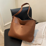 Back to College Vintage Fashion Female Tote Bag 2021 New High Quality PU Leather Women's Designer Handbag High capacity Shoulder Messenger Bag