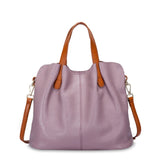 Vvsha Leather Women's Bag Fashion Commute Handbags Solid Color Tote Messenger Luxury Designer Shoulder Cossbody Bags Female