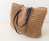 Yogodlns Hot fashion Simple hollow beach bags women straw bag vintage knitted big tote bags shoulder bags