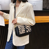 FANTASY 2020 Winter New Suede Zebra Pattern Messenger Shoulder Bags For Women Fashion Design Luxury Handbags Female Good Quality