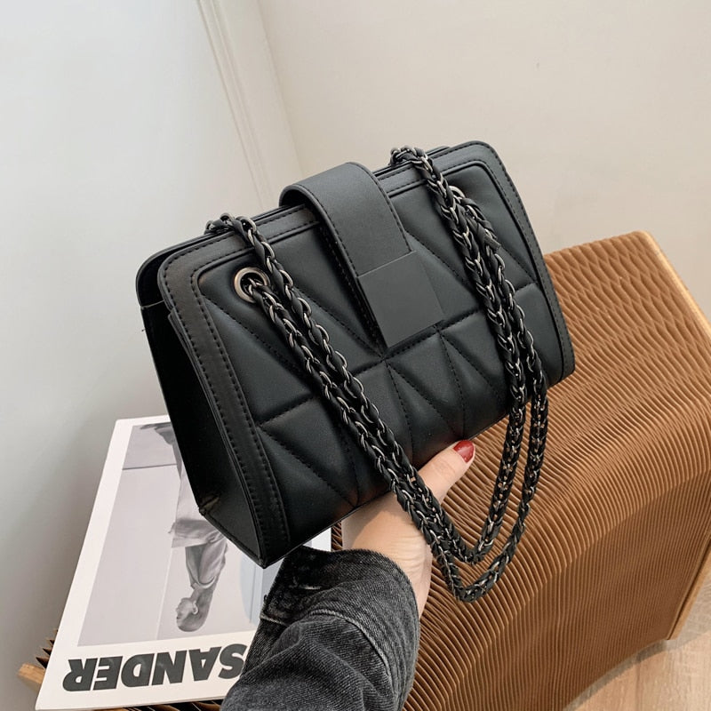 Back to College OLSITTI Chain Lingge Small PU Leather crossbody bags for Women 2020 New Shoulder Bags Winter Branded Trending Fashion Hand Bag