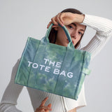 Christmas Gift Luxury Brand Designer Handbag for Women Canvas Shopper Bag Female Tote Hand Bags Long Strap Purse Summer Work New Fashion 2021