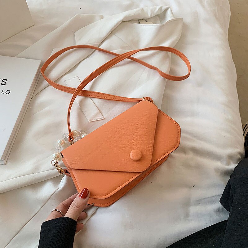 Back to College Fashion Simple Style Handbags For Women 2021 Solid Color Female Shoulder Bag Brand Designer Women Crossbody Versatile Small Bag