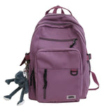 Back to College DCIMOR New Double-deck Waterproof Nylon Women Backpack Female Multi-pocket Laptop Backpack Unisex Travel Bag College Schoolbag