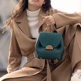 Vvsha Back to College Women Leather Bag Retro Lady Bags France Famous Brand Crossbody Bag Elegant Luxury Designer Bucket Bags Chain Handbags