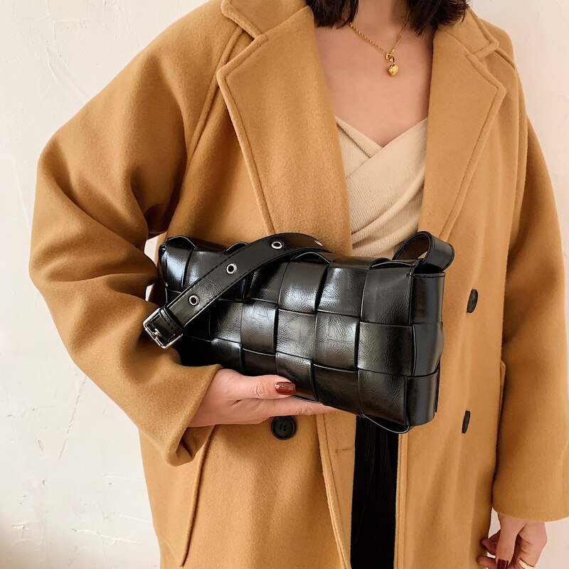 Luxury Brand Large Weave Tote bag 2021 Fashion New High-quality PU Leather Women's Designer Handbag High capacity Shoulder Bags