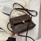 Vintage Stone Pattern Simple PU Leather Crossbody Bags for Women 2020 new Shoulder Handbags and Purses Women's Luxury Hand Bag