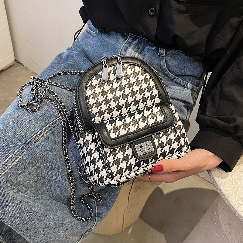 с доставкой Small Zebra pattern PU Leather Designer Women Backpack Female 2021 Luxury Ladies Bagpack Girls Travel Branded
