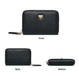 FOXER 2021 New Fashion Small Wallet Ladies Chic Coin Purse High Quality Leather Short Wallet Brand Logo Multi-Card Zipper Wallet