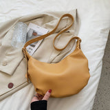 Vvsha Luxury Handbags Women Hobos Bags Designer 2022 Vintage Female Shoulder Bag Sac New White Simple Soft Leather Messenger Bag Women