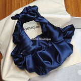 Cloud-wrapped Soft Leather Madame Silk satin Bag Single Shoulder Slant Dumpling Bag Handbag Day Clutches Bags 2020 purse